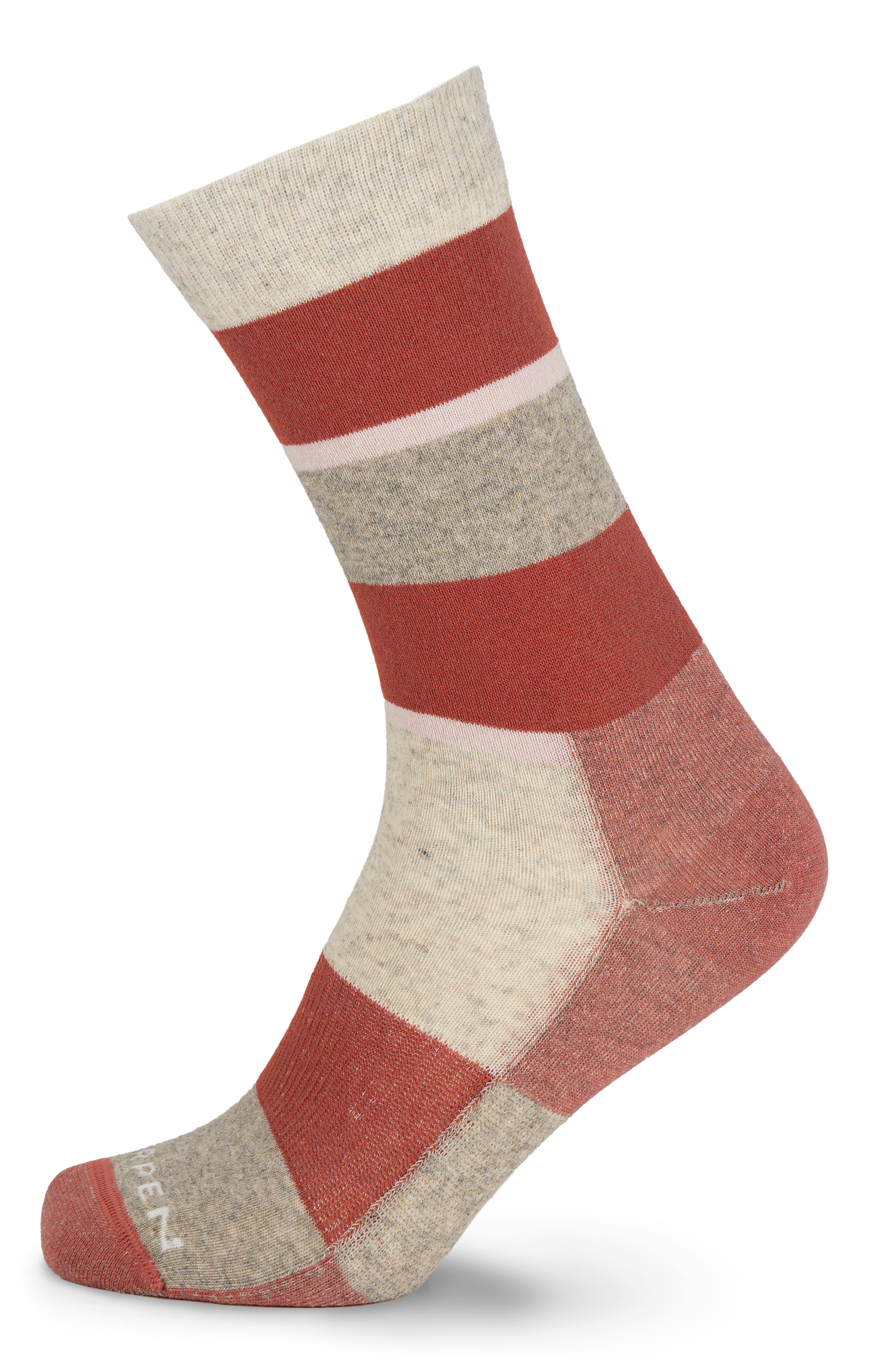 Image Lorpen MLWSC Lifestyle Wool Stripe Crew Unisexe BEIGE P